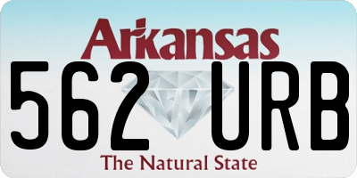 AR license plate 562URB