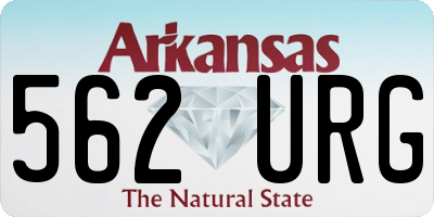 AR license plate 562URG