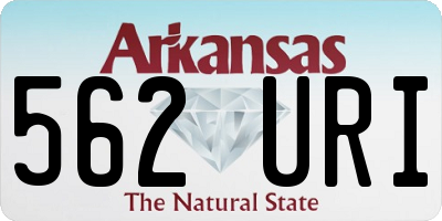 AR license plate 562URI