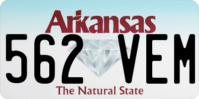 AR license plate 562VEM