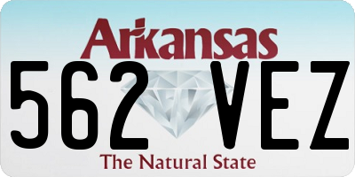 AR license plate 562VEZ