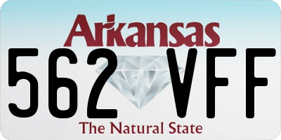 AR license plate 562VFF