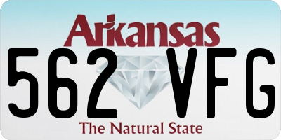 AR license plate 562VFG