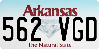 AR license plate 562VGD