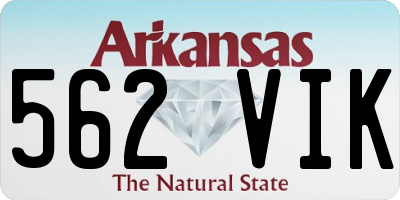 AR license plate 562VIK