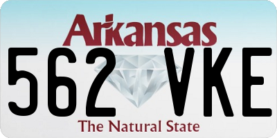 AR license plate 562VKE