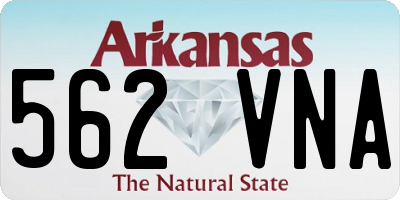 AR license plate 562VNA