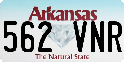 AR license plate 562VNR