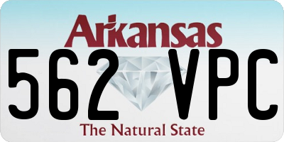 AR license plate 562VPC