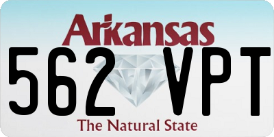 AR license plate 562VPT