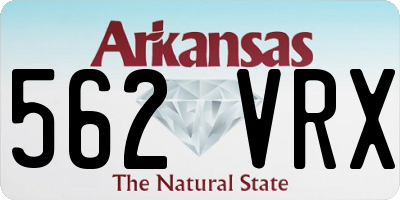 AR license plate 562VRX