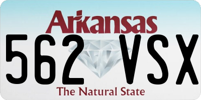 AR license plate 562VSX