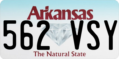 AR license plate 562VSY