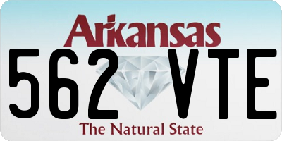 AR license plate 562VTE