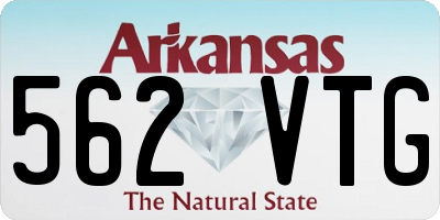 AR license plate 562VTG