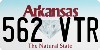 AR license plate 562VTR