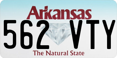 AR license plate 562VTY