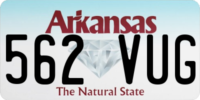 AR license plate 562VUG