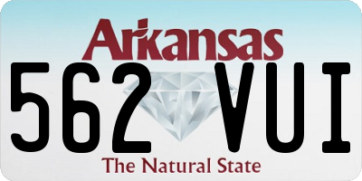 AR license plate 562VUI