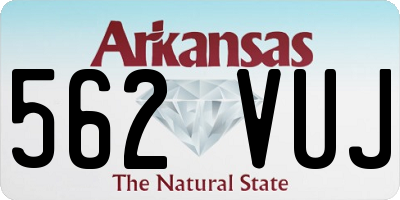 AR license plate 562VUJ