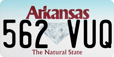 AR license plate 562VUQ
