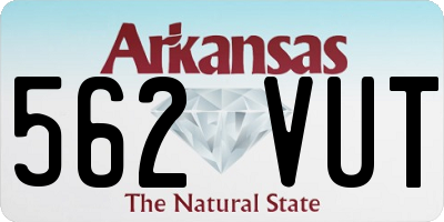 AR license plate 562VUT
