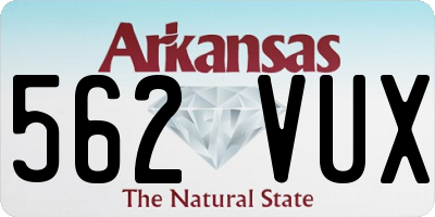 AR license plate 562VUX