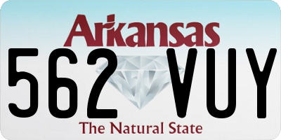 AR license plate 562VUY