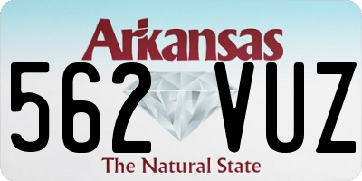 AR license plate 562VUZ