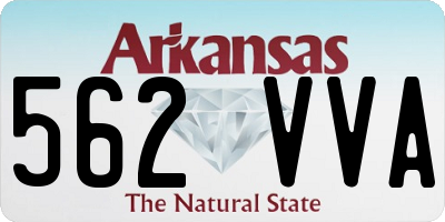 AR license plate 562VVA