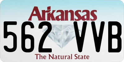 AR license plate 562VVB