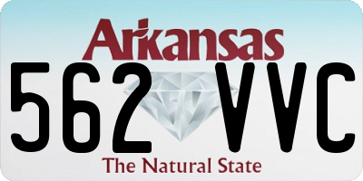 AR license plate 562VVC