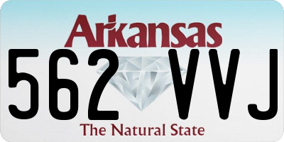 AR license plate 562VVJ