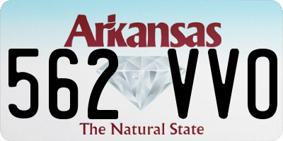 AR license plate 562VVO