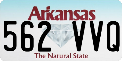 AR license plate 562VVQ