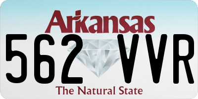 AR license plate 562VVR
