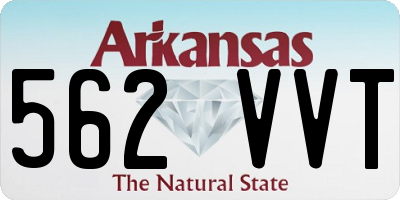 AR license plate 562VVT