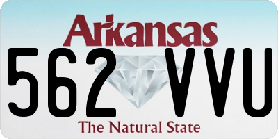 AR license plate 562VVU