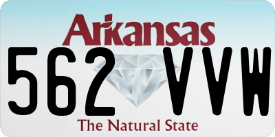 AR license plate 562VVW