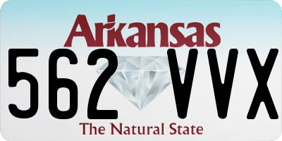 AR license plate 562VVX