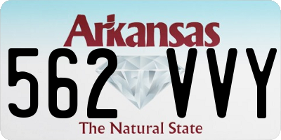 AR license plate 562VVY