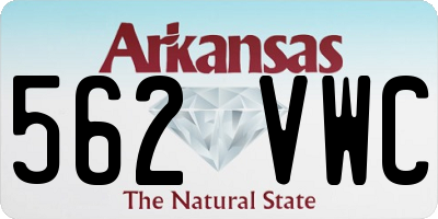 AR license plate 562VWC