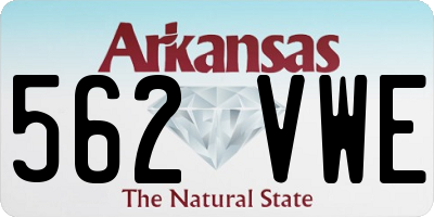 AR license plate 562VWE