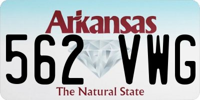 AR license plate 562VWG