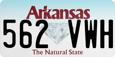 AR license plate 562VWH