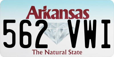 AR license plate 562VWI