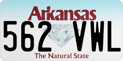 AR license plate 562VWL