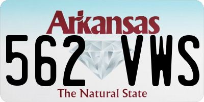 AR license plate 562VWS