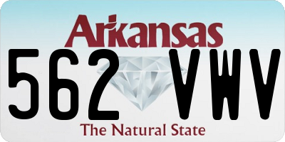 AR license plate 562VWV