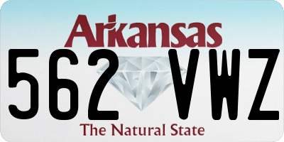 AR license plate 562VWZ